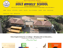 Tablet Screenshot of holyangels.ac.in