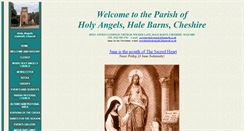 Desktop Screenshot of holyangels.org.uk